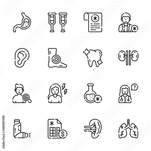 Check out our premium collection of medical and healthcare outline icons