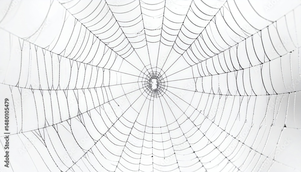 Obraz premium Detailed Closeup Of A Spiderweb