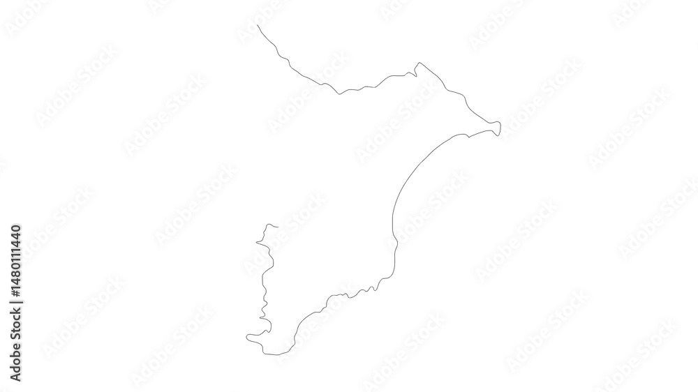 地図 ラインアニメーション 千葉県 地図 ラインアニメーション 千葉県