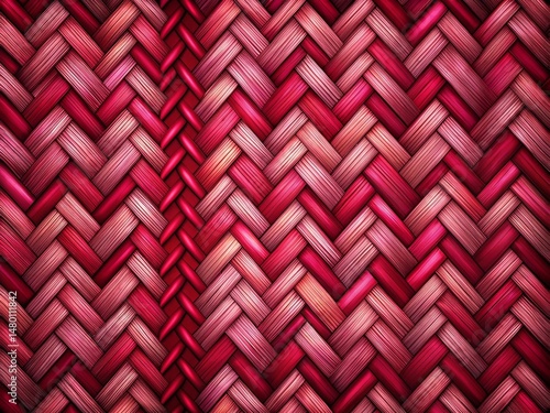 High-Resolution Herringbone Valentine's Day Card Pattern