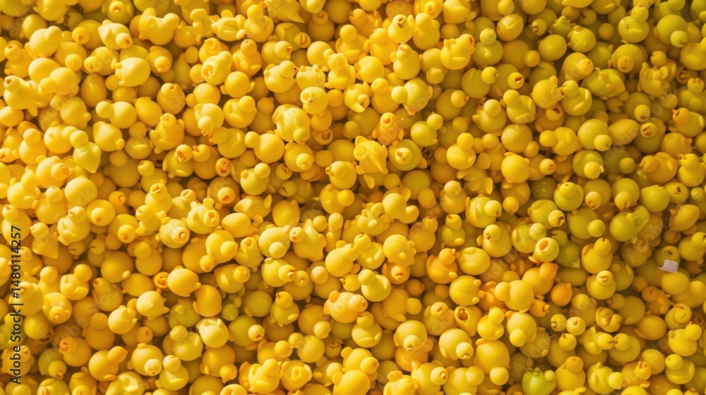 Vibrant collection of yellow rubber ducks. Vibrant collection of yellow rubber ducks.