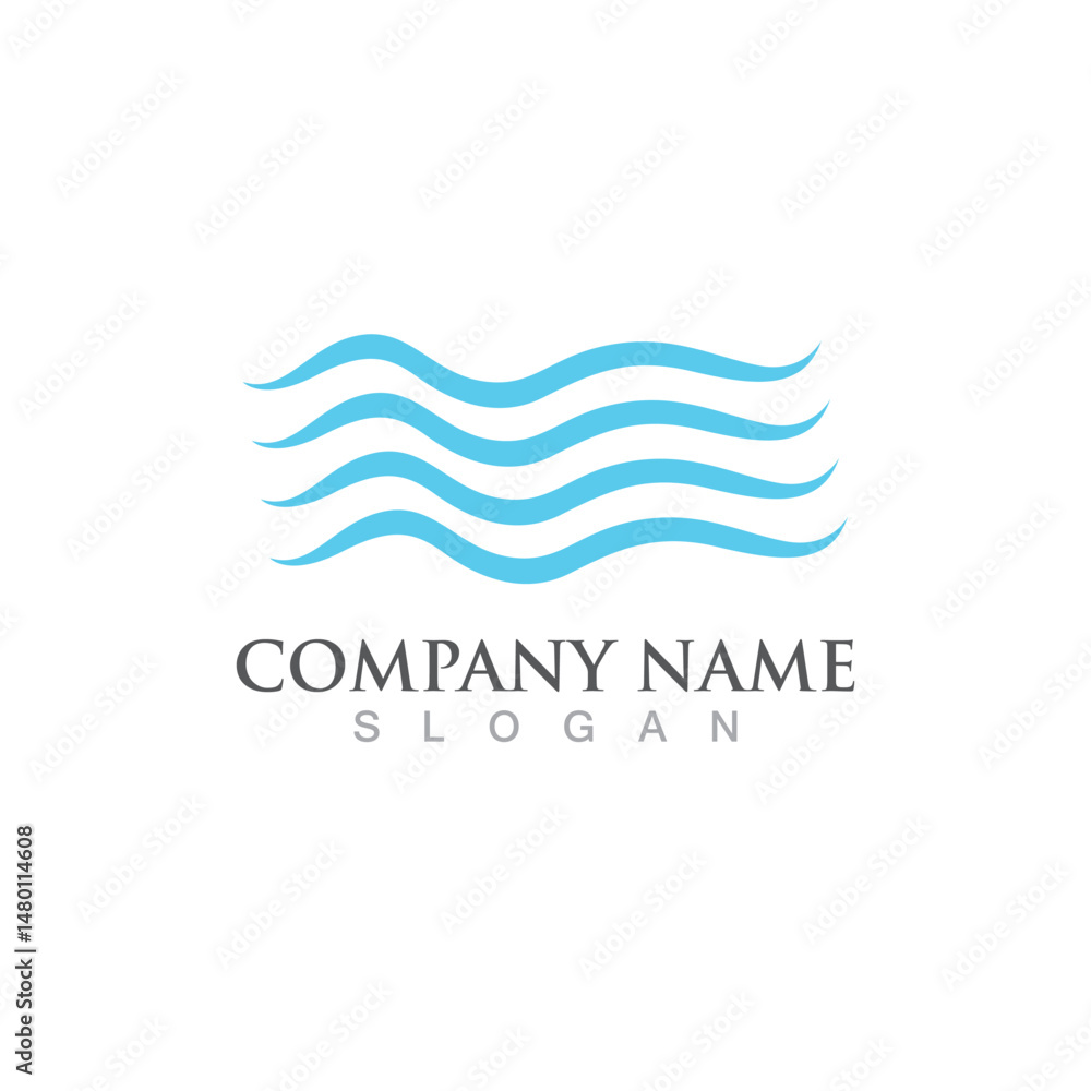 Water wave icon vector Water wave icon vector