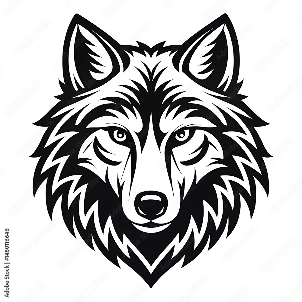 wolf head logo black and white wolf head logo black and white