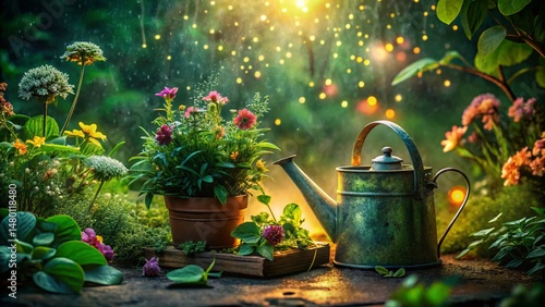 Low Light Labor Day Garden Watering: Vibrant Plant Patterns