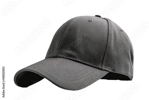 A black hat with a pattern of waves on it