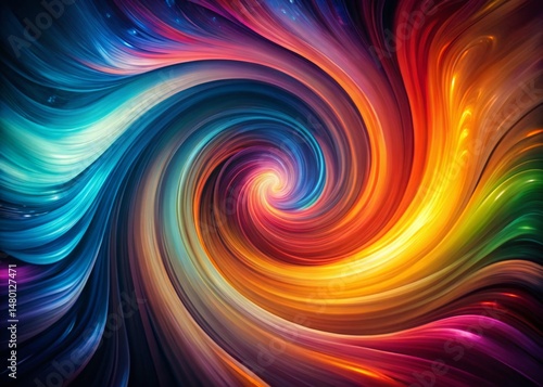 Mesmerizing Color Swirl: Abstract Low Light Photography