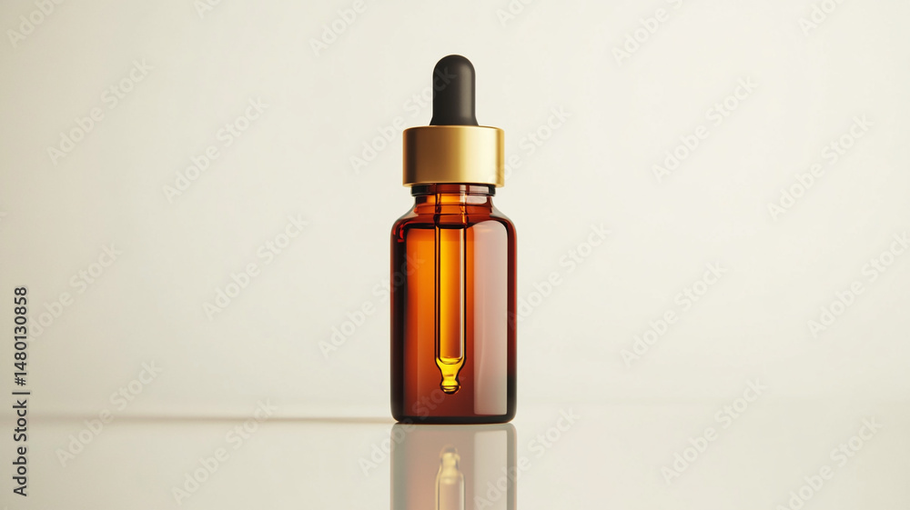 essential oil in a bottle with a dropper isolated on a white background essential oil in a bottle with a dropper isolated on a white background