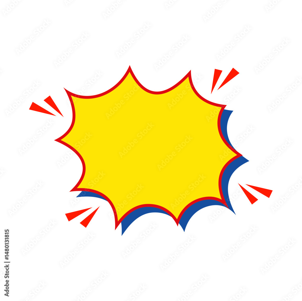 Comic Style Speech Bubble. Vector Illustration Comic Style Speech Bubble. Vector Illustration