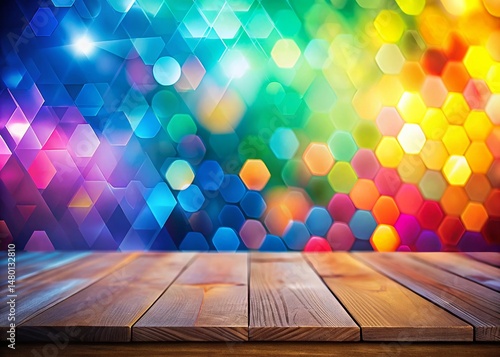 Minimalist Geometric Bokeh Background: Abstract Blurred Marketing Pattern