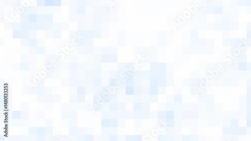 White and blue simple abstract square background, geometric animation