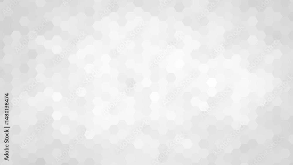 Grey simple abstract hexagon background, geometric animation Grey simple abstract hexagon background, geometric animation