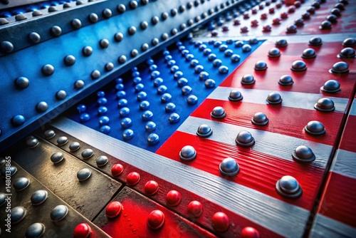Modern Engineering Textures: Patriotically Designed for Independence Day