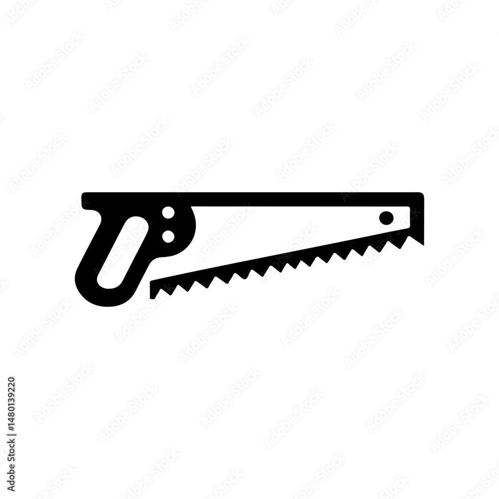 handsaw vector illustration logo design handsaw vector illustration logo design