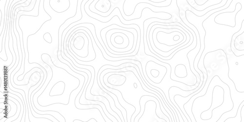 Abstract topography contour map line and modern wavy map line design,.  creative discovery White wave grid stripe line map topography.  and Modern Patterns on a Clean, Minimal White Canvas"