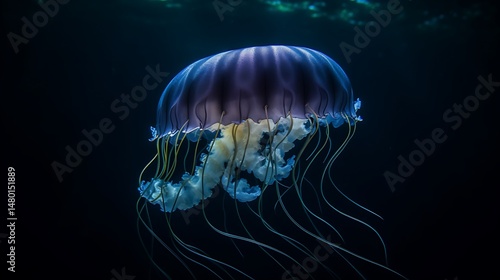 Wallpaper Mural Majestic Jellyfish Underwater. Torontodigital.ca