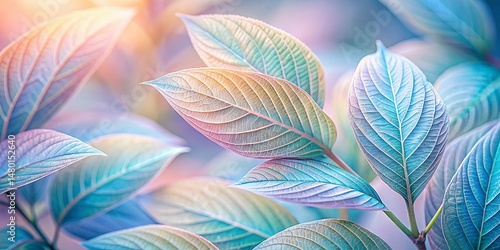 Pastel Organic Leaf Texture - Long Exposure Photography