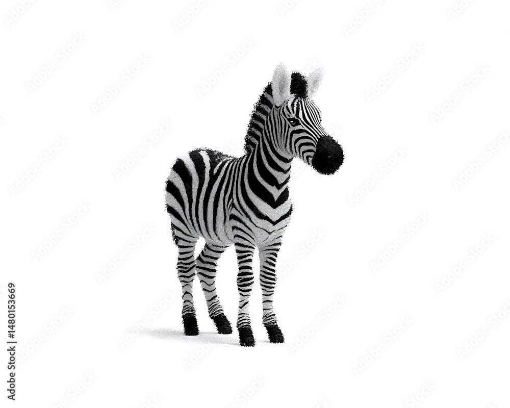Naklejka premium Zebra plush toy