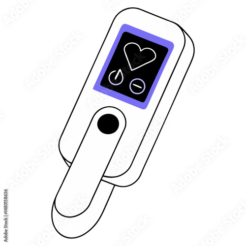 Fingertip Pulse Oximeter with Digital Display , Health Monitoring Device