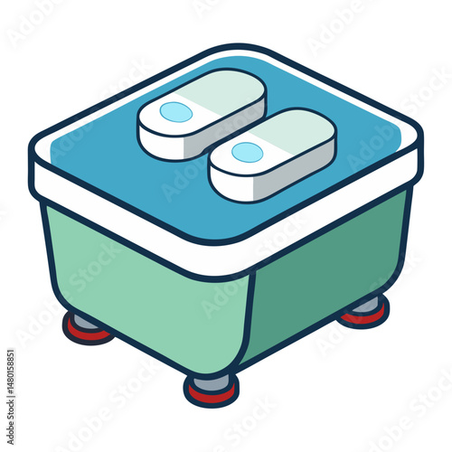  Foot spa machine for home use, electric foot basin with control panel, soothing foot care appliance