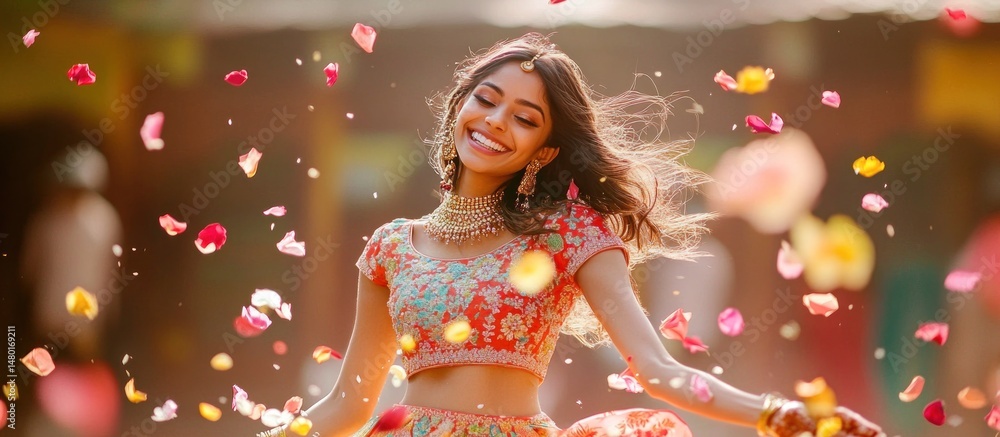 Joyful Celebration in a Floral Shower Joyful Celebration in a Floral Shower