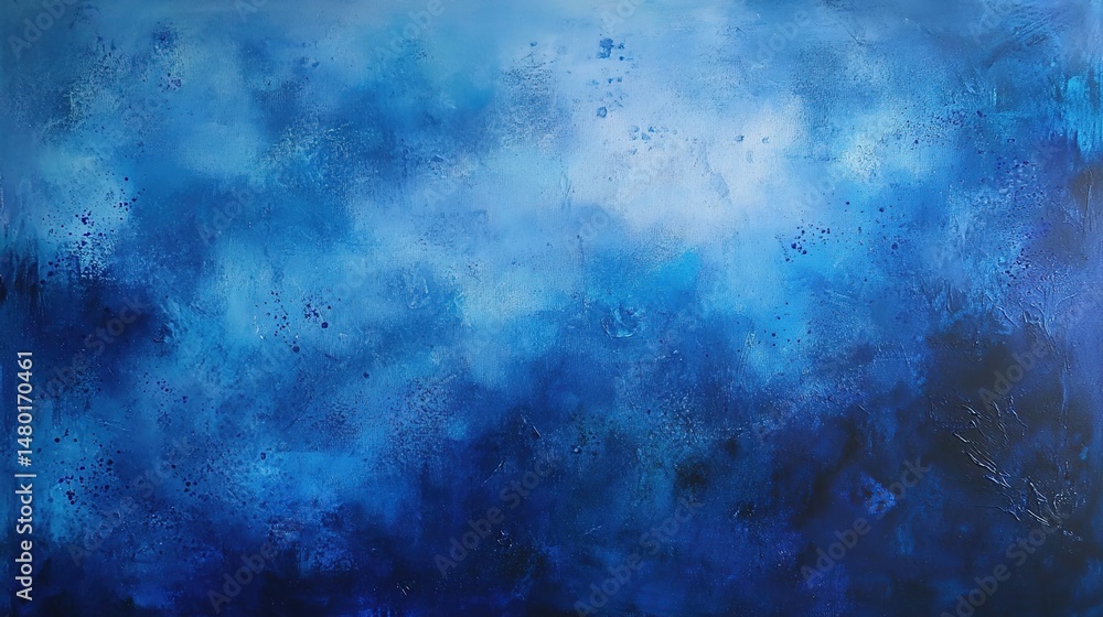 Obraz premium Abstract Blue Texture with Variations in Shade and Speckles