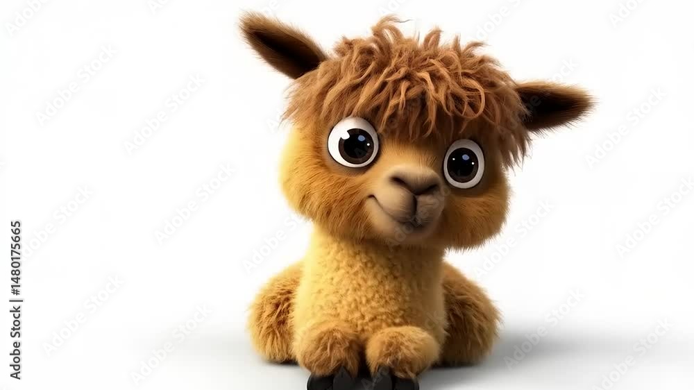 Adorable Alpaca Friend: A Charming CGI Character for Creative Projects Adorable Alpaca Friend: A Charming CGI Character for Creative Projects