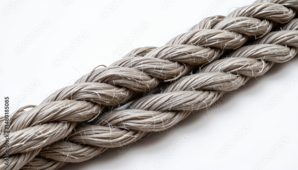 a climbing rope, white background, thick braid, strong fibers, 4k resolution a climbing rope, white background, thick braid, strong fibers, 4k resolution
