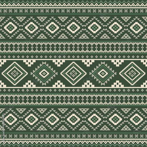Southwest Native seamless pattern ethnic tribal Aztec geometric Navajo Native American fabric colorful design vector for textile print
