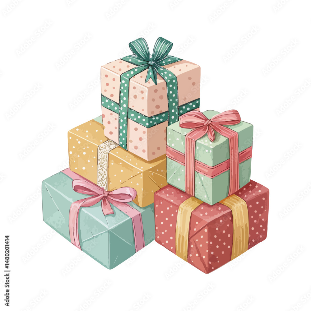 Obraz premium gift boxes isolated on white