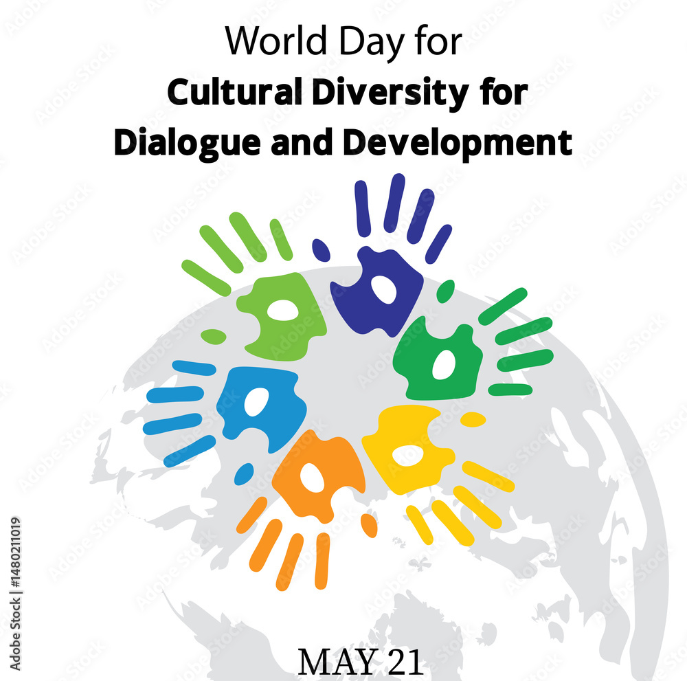 World Day for Cultural Diversity for Dialogue and Development design template for celebration. cultural diversity vector design. cultural diversity design teplate. hand vector design World Day for Cultural Diversity for Dialogue and Development design template for celebration. cultural diversity vector design. cultural diversity design teplate. hand vector design