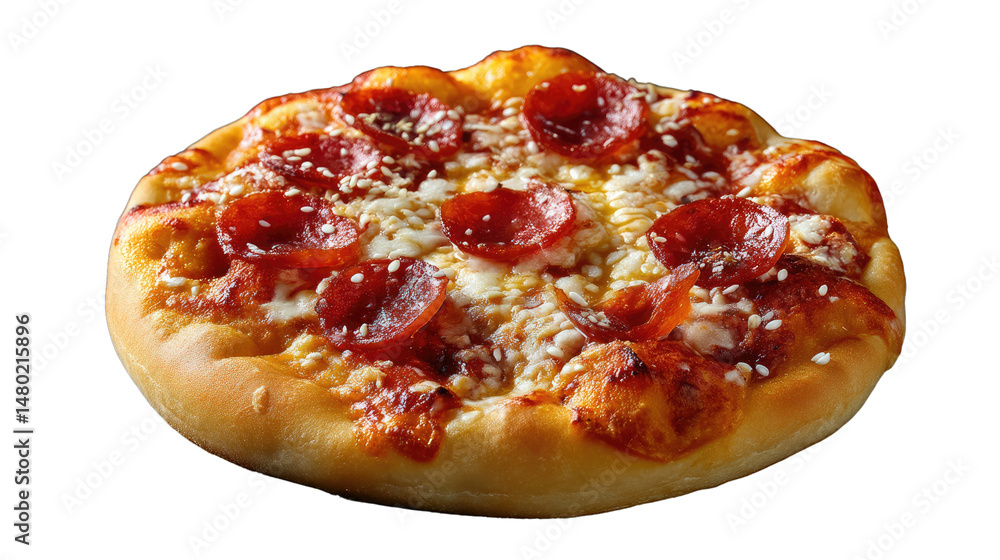 © ประหยัด พลพวก - Appetizing Mini Pizza: A close-up shot of a delectable mini pizza, featuring a golden crust, melted cheese, and flavorful pepperoni toppings, creating a visual feast for food lovers. © ประหยัด พลพวก - Appetizing Mini Pizza: A close-up shot of a delectable mini pizza, featuring a golden crust, melted cheese, and flavorful pepperoni toppings, creating a visual feast for food lovers.