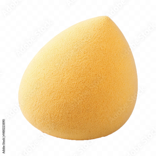 realistic smooth makeup sponge for blending cosmetics in different colour style isolated on transparent background