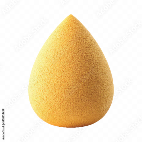 realistic smooth makeup sponge for blending cosmetics in different colour style isolated on transparent background