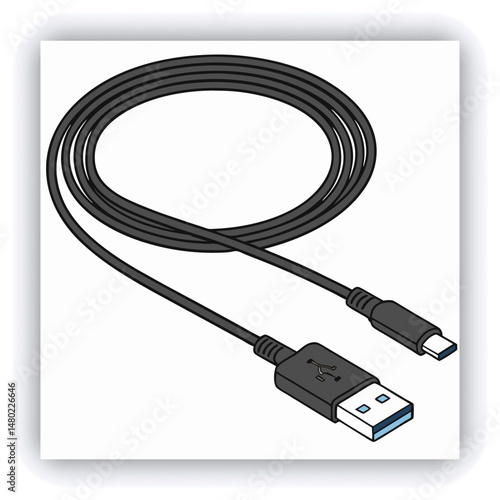 A 3D Rendering of a USB Thumb Drive Storage Stick
