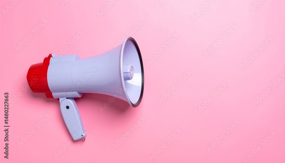 megaphone on a pink background megaphone on a pink background