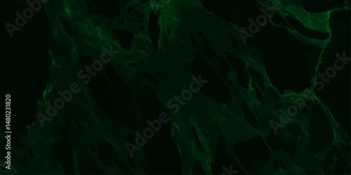 Abstract black natural marble texture background. Scattered green crack texture isolated on black background. Texture soil dry crack background pattern of drought lack of water of nature.