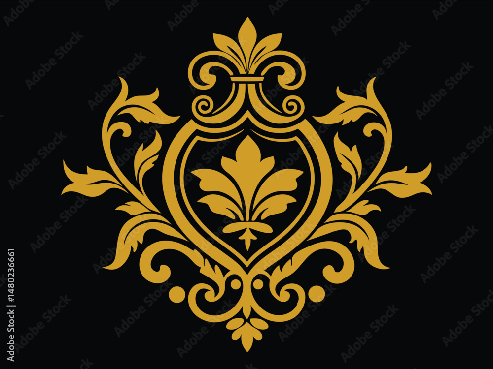 fleur de lis shield. fleur de lis shield.