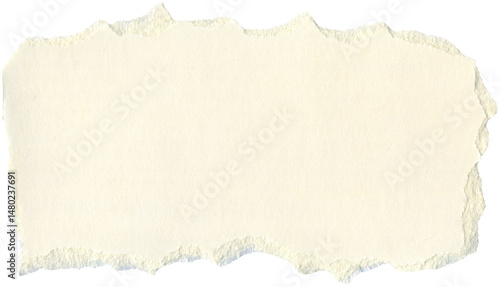 Ripped carton scrap. Cream, beige, pale, ivory paper texture piece. Perfect for adding texture and vintage appeal to projects