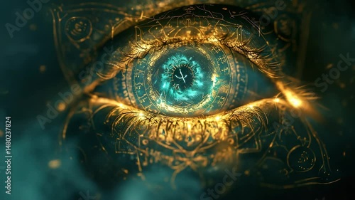 Wallpaper Mural Mystical Eye Animation Fantasy Occult Symbol Torontodigital.ca