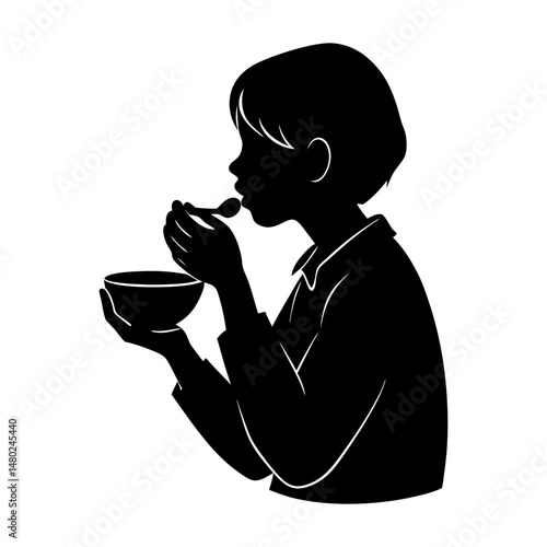 Manger Silhouette vector illustration