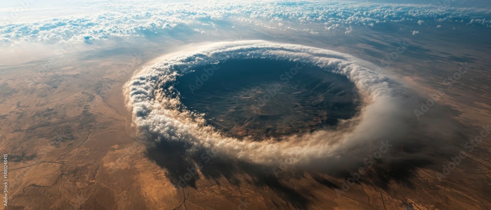 custom made wallpaper toronto digitalA large cloud of smoke is hovering over a desert landscape