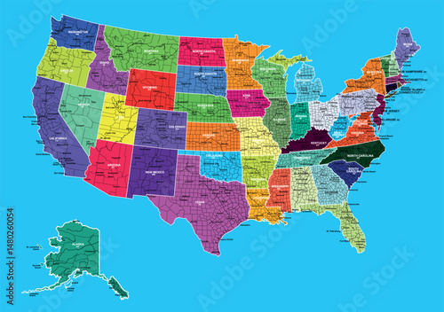 dynamic and enlightening geographical depiction of America