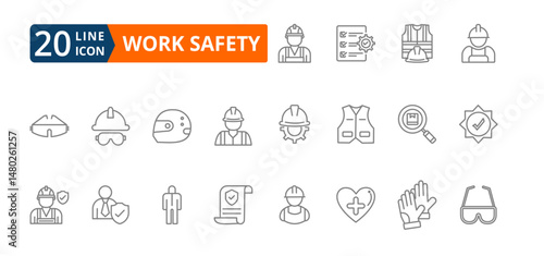 Work Safety icon set