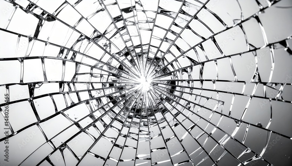 Obraz premium Broken Glass Pattern Abstract Background