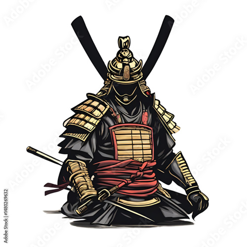 medieval knight with sword