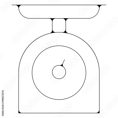 balance ustensiles cuisine pictogramme icone symbole