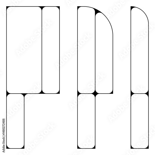 couteaux ustensiles cuisine pictogramme icone symbole