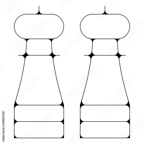 sel poivre ustensiles cuisine pictogramme icone symbole