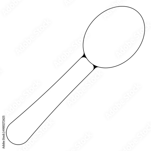 cuillere en bois ustensiles cuisine pictogramme icone symbole
