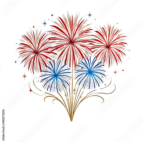 fireworks in the sky